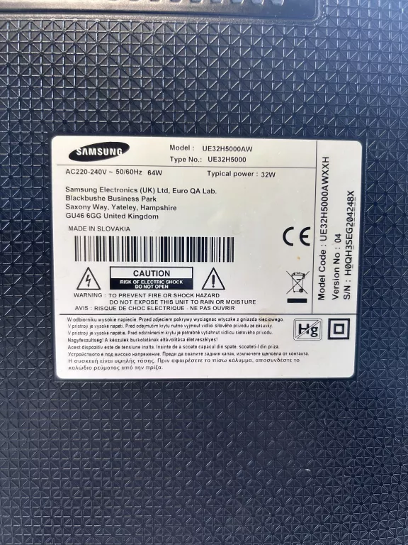TELEWIZOR SAMSUNG UE32H5000 FULL HD