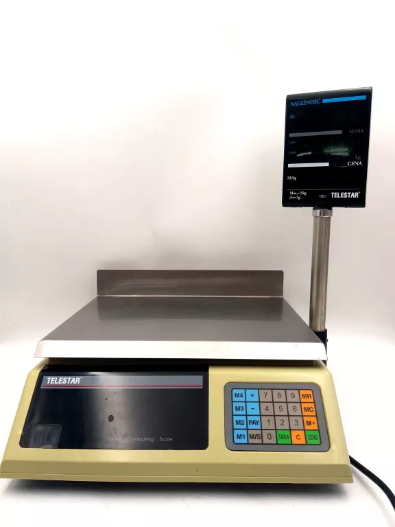 WAGA ELEKTRONICZNA SKLEPOWA TELESTAR 15KG
