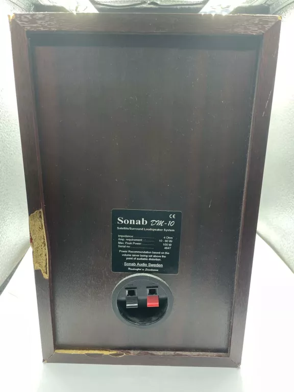 KOLUMNY GŁOŚNIKOWE SONAB DM-10 10-80W 100W