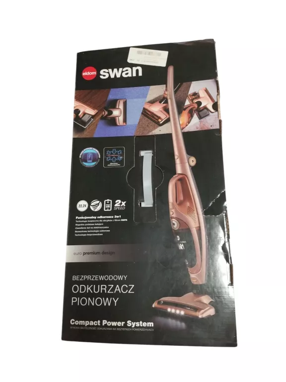 ELDOM SWAN OB100 ODKURZACZ PIONOWY BEZPRZEWODOWY OKAZJA!