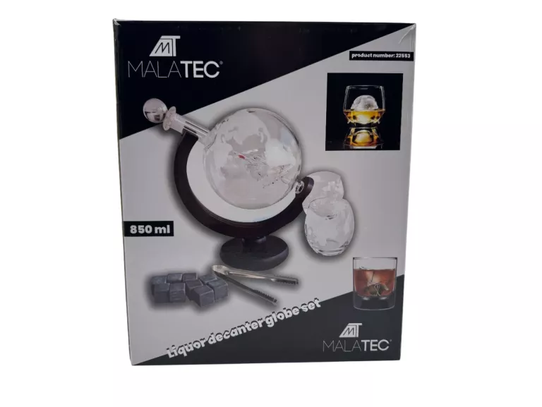 KARAFKA- GLOBUS- ZESTAW DO WHISKY MALATEC 22553