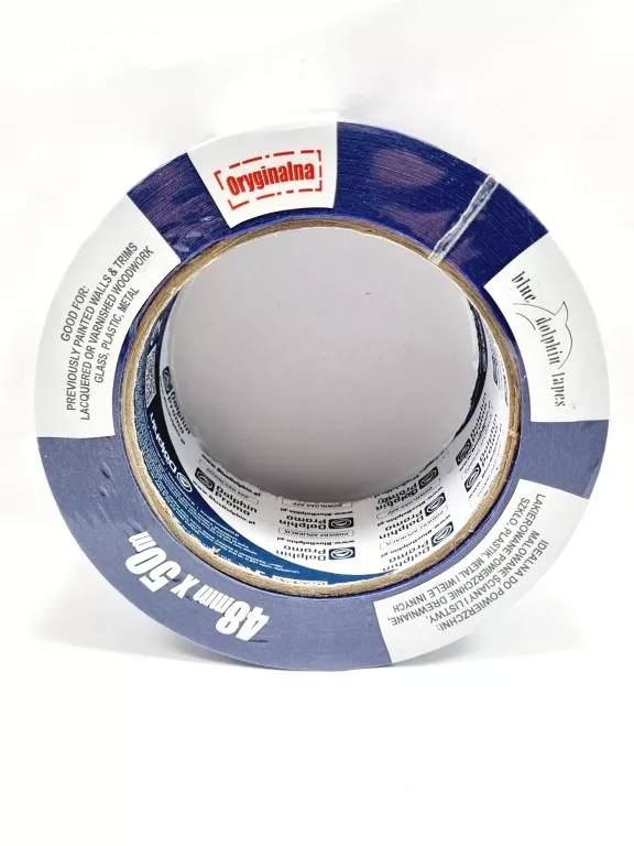 TAŚMA PAPIEROWA MALARSKA NIEBIESKA 48MM X 50M BLUE DOLPHIN