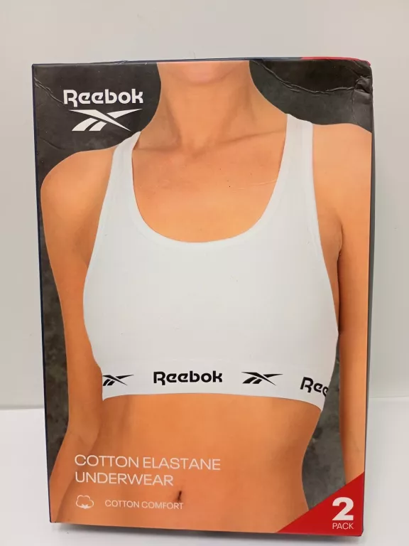 STANIK SPORTOWY TOP DAMSKI KOMPLET REEBOK 2PACK MIX FRANKIE-AW24-MIX S