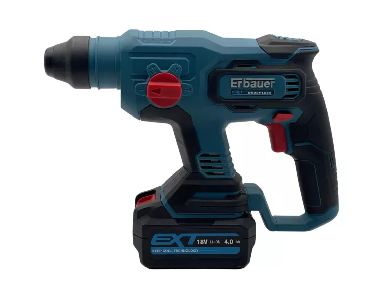 BEZSZCZOTKOWA MŁOTOWIERTARKA ERBAUER ERH 18-LI 750W + AKU 4.0AH +ŁADOWARKA