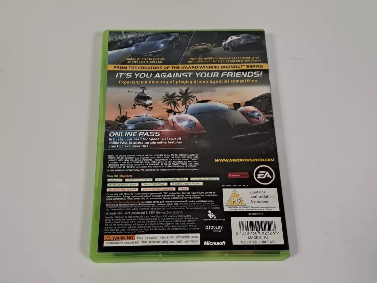 NEED FOR SPEED HOT PURSUIT XBOX 360