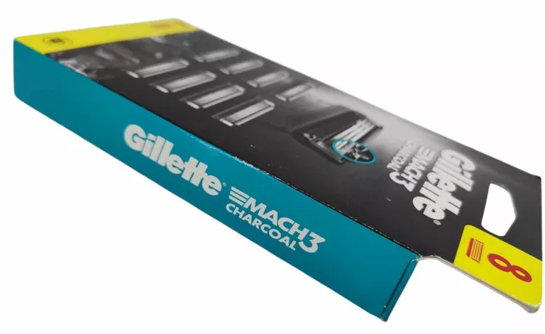 GILLETTE MACH3 CHARCOAL OSTRZA WYMIENNE DO MASZYNKI DLA MĘŻCZYZN 8 SZT