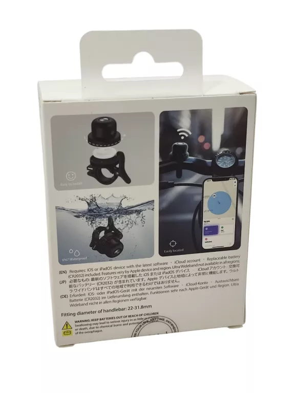 LOKALIZATOR GPS MITAG MILI MIBELL DO ROWERU DZWONEK ROWEROWY IOS APPLE
