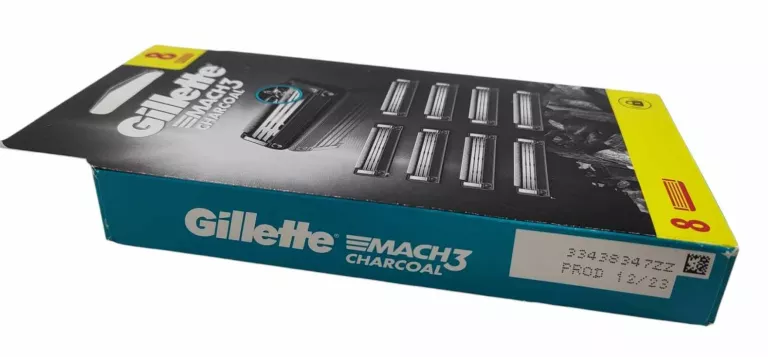 GILLETTE MACH3 CHARCOAL OSTRZA WYMIENNE DO MASZYNKI DLA MĘŻCZYZN 8 SZT