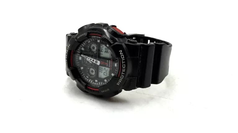 ZEGAREK CASIO G-SHOCK GA-100 CZARNO CZERWONY