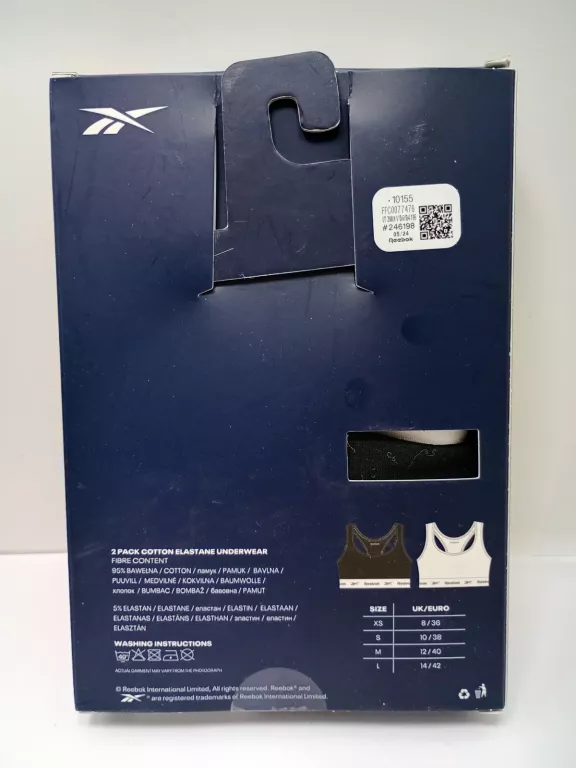 STANIK SPORTOWY TOP DAMSKI KOMPLET REEBOK 2PACK MIX FRANKIE-AW24-MIX S