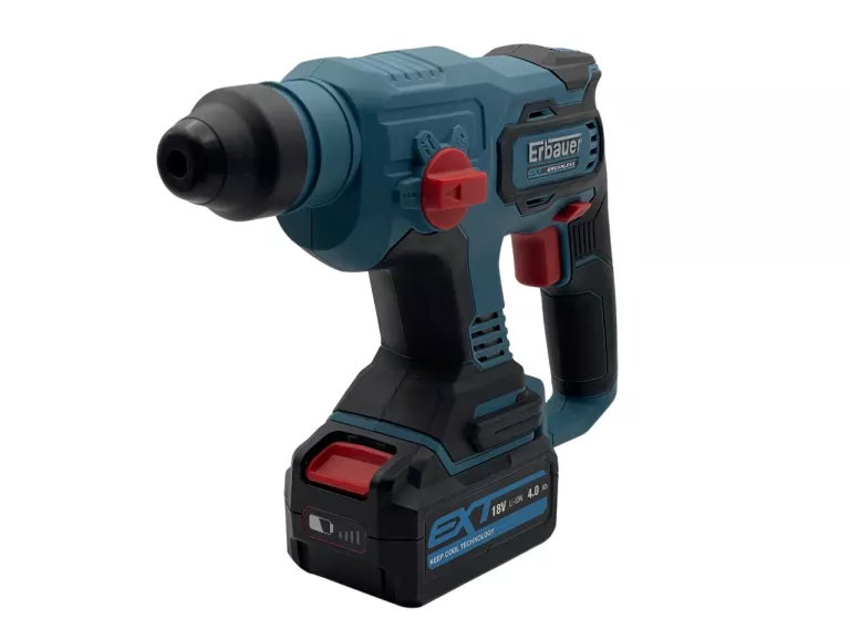 BEZSZCZOTKOWA MŁOTOWIERTARKA ERBAUER ERH 18-LI 750W + AKU 4.0AH +ŁADOWARKA