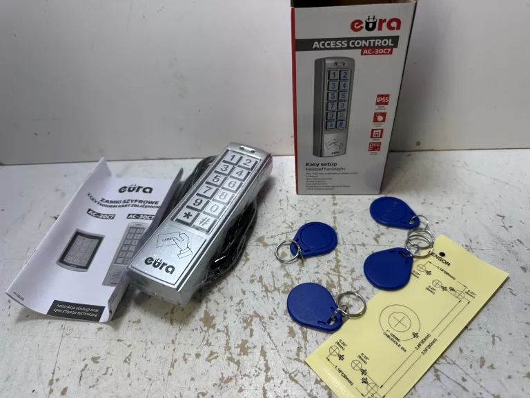 ZAMEK SZYFROWY EURA AC-30C7 DOMOFON SZYFRATOR RFID