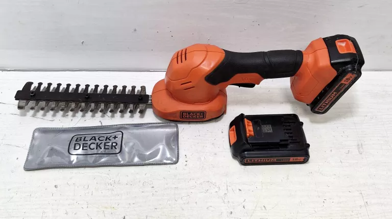 NOŻYCE DO TRAWY I ŻYWOPŁOTU AKUMULATOROWE BLACK DECKER BCSS18 /2X AKU