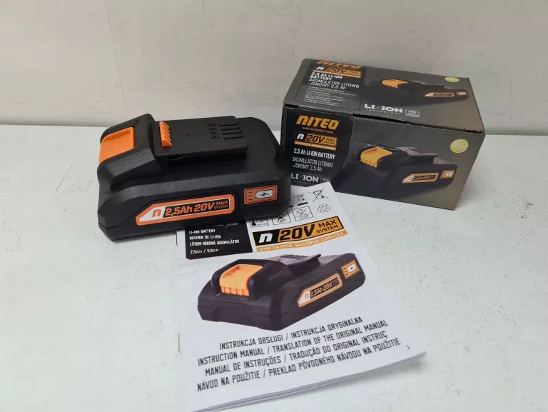 AKUMULATOR LITOWO-JONOWY NITEO 20 V MAX, 2,5 AH