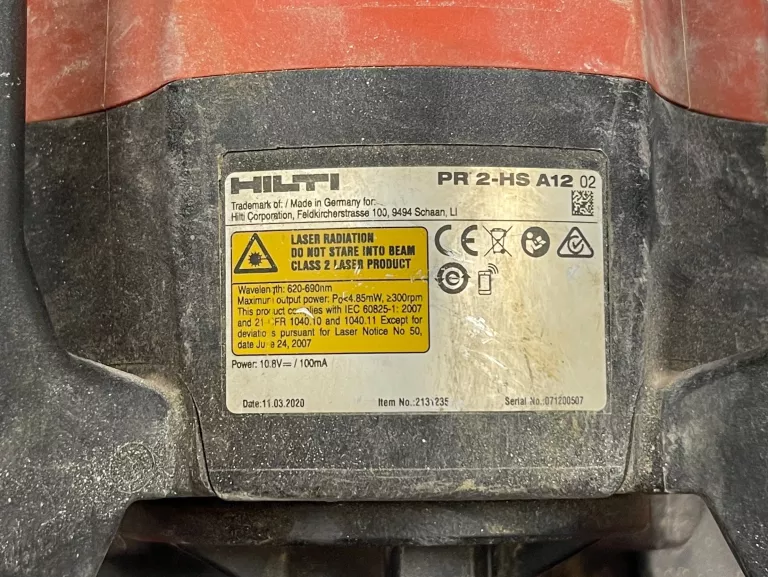 NIWELATOR LASEROWY HILTI PR 2-HS A12 + STATYW