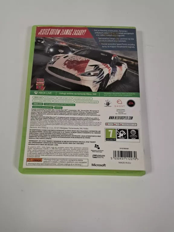 NEED FOR SPEED RIVALS NA XBOX 360