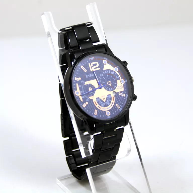 ZEGAREK UNISEX CZARNA BRANSOLETA