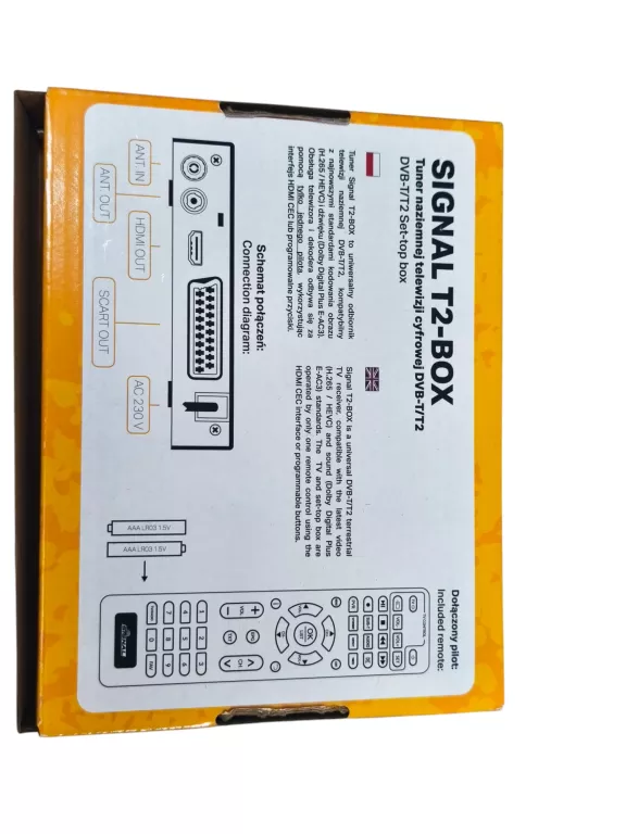 TUNER SIGNAL T2-BOX DVB-T2 HEVC KOMPLET
