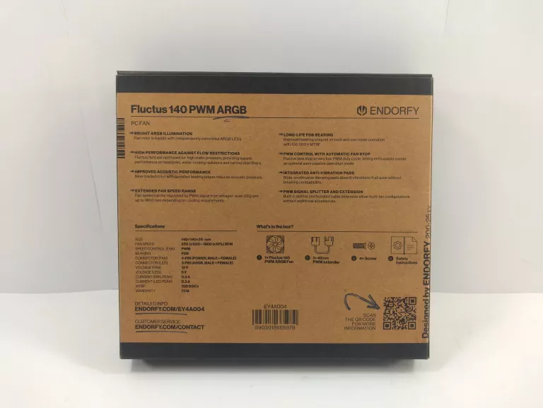 WENTYLATOR ENDORFY FLUCTUS 140 X 140 MM ARGB EY4A004