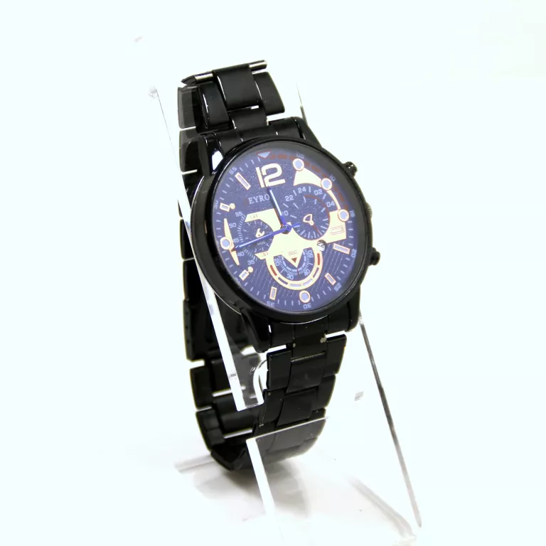 ZEGAREK UNISEX CZARNA BRANSOLETA