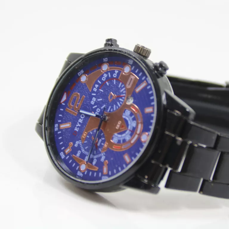 ZEGAREK UNISEX CZARNA BRANSOLETA