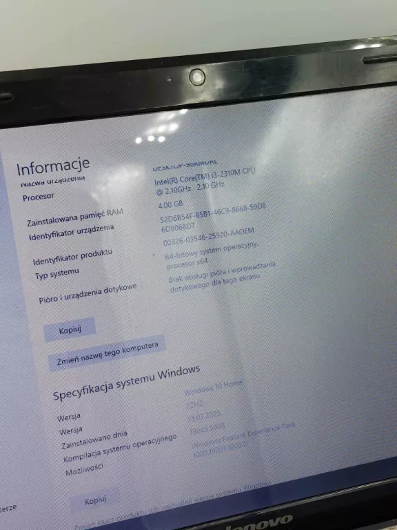 LAPTOP  LENOVO G570