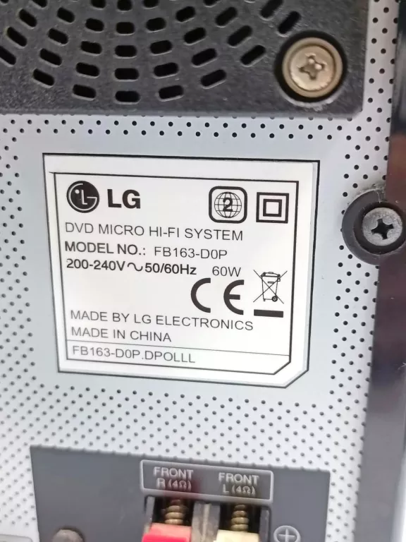 WIEŻA LG FB163-D0P USB/DVD/FM