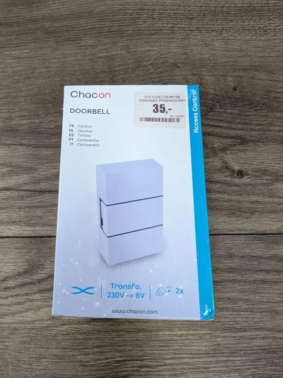 D10 CHACON 84199 DZWONEK PRZEWODOWY BIAŁY