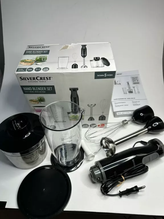 BLENDER RĘCZNY SILVERCREST SSMS 600 E6 3W1