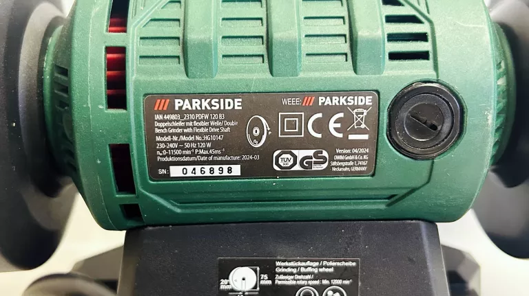 SZLIFIERKA STOŁOWA PARKSIDE PDFW 120 B3 BN