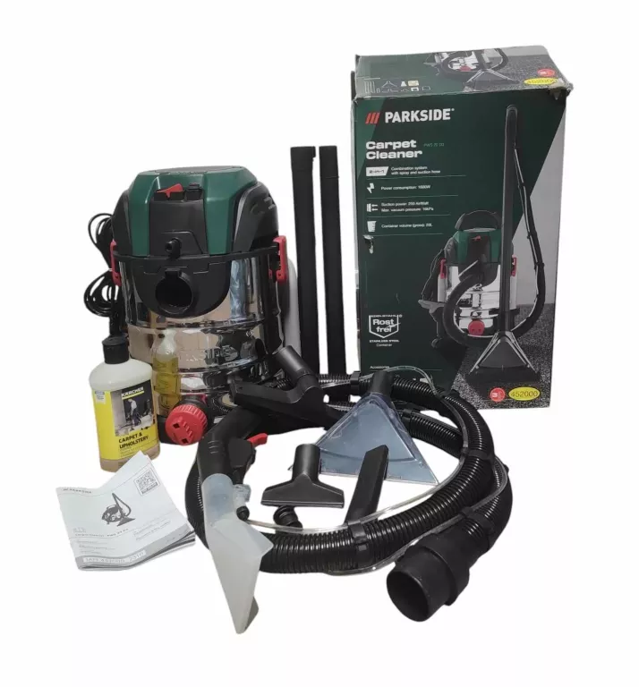 PARKSIDE ODKURZACZ PIORĄCY DO PRACY NA MOKRO I NA SUCHO PWS 20 D3, 1600 W