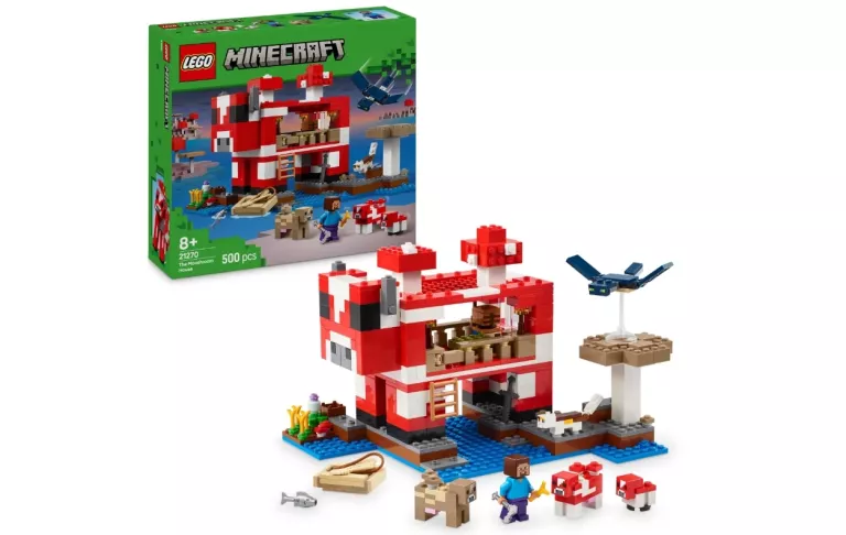 KLOCKI LEGO MINECRAFT 21270 DOM GRZYBOWEJ KROWY