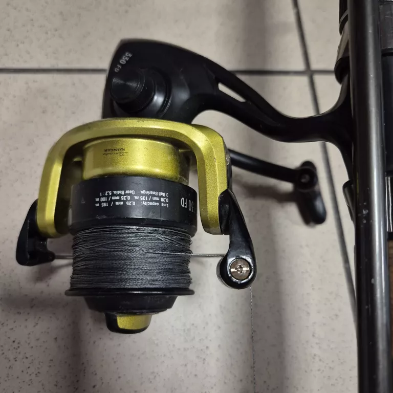 WĘDKA SPINNINGOWA KONGER CARBOMAXX 3M + KOŁOWROTEK KONGER 330FD