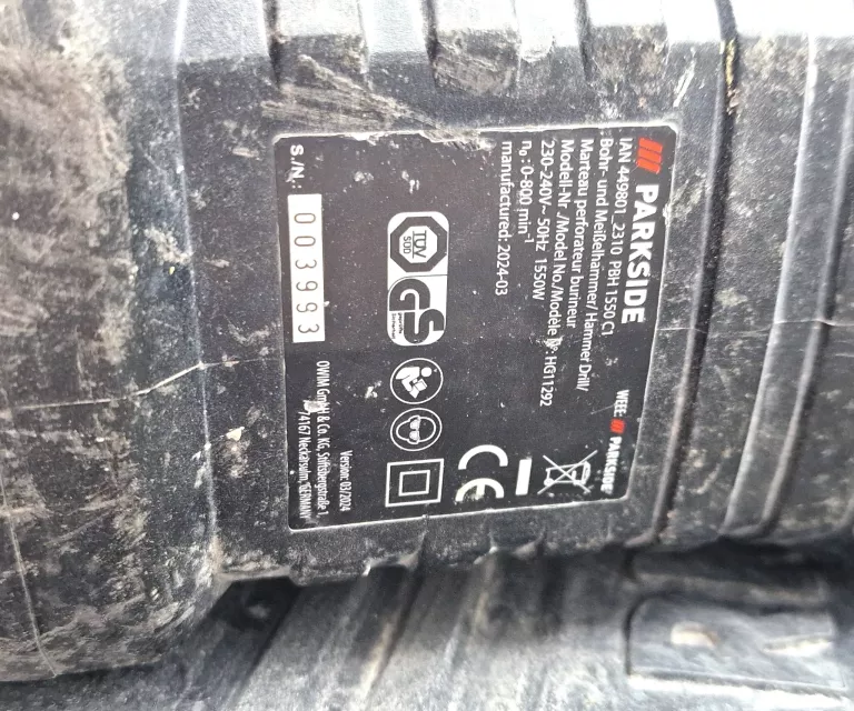 MŁOTOWIERTARKA PARKSIDE PBH 1550 C1