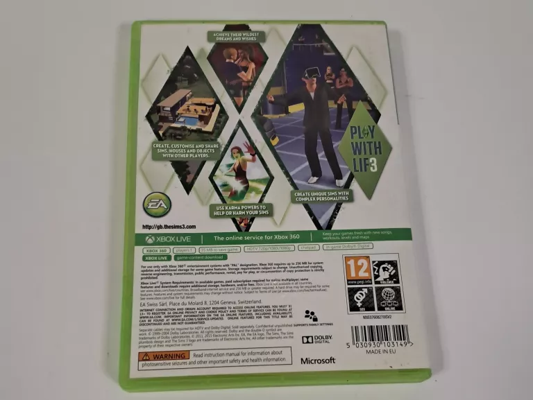 SIMS 3 NA XBOX 360