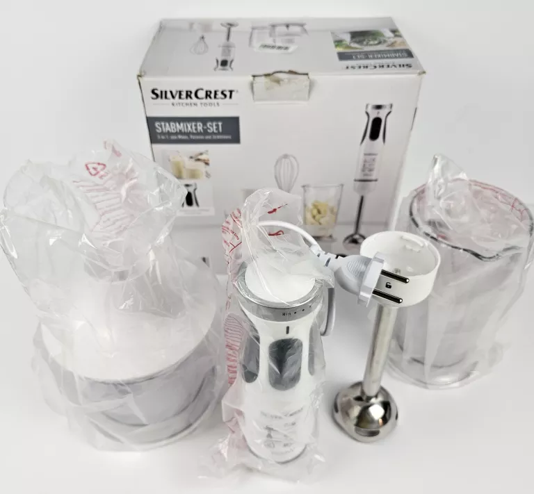 ! JAK NOWY ! BLENDER SILVERCREST 3W1 600W BIAŁY KOMPLET