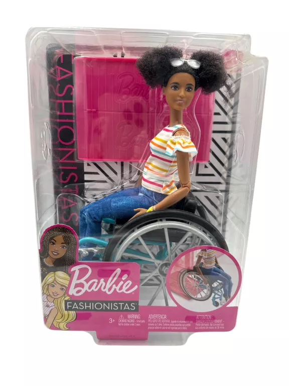 BARBIE FASHIONISTAS - MODNA LALKA NR 133 - BARBIE NA WÓZKU INWALIDZKIM