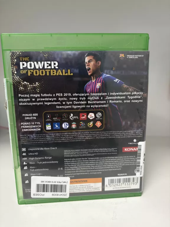 PES 2019 XBOX 360