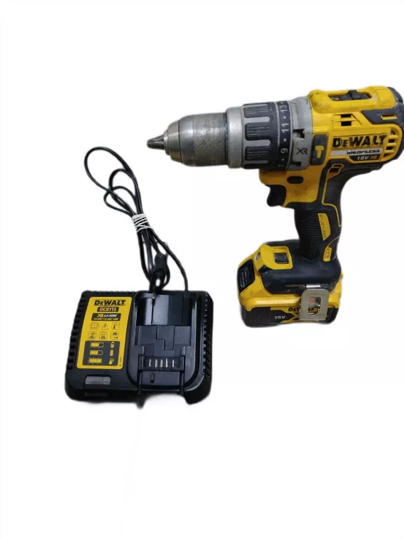 WKRĘTARKA DEWALT DCD796 ŁADOWARKA DCB115 AKUMULATOR DCB184 5AH OPIS