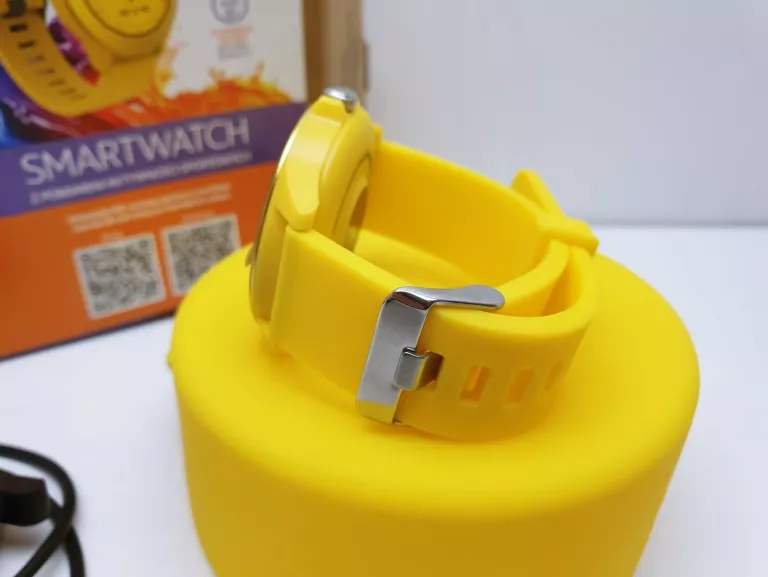 SMARTWATCH FOREVER COLORUM CW-300 ŻÓŁTY IPS 1.22” KOMPLET