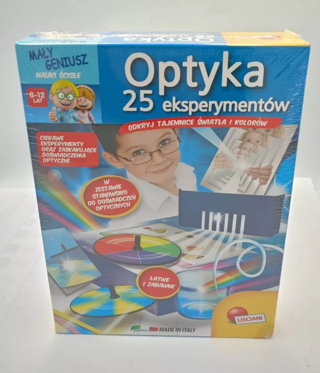 MAŁY GENIUSZ OPTYKA 25 EKSPERYMENTÓW JAK NOWA