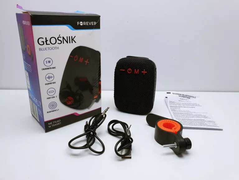 GŁOŚNIK BT NA ROWER FOREVER FV-GR-111 KOMPLET