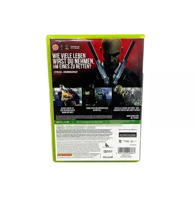 GRA XBOX 360 HITMAN ABSOLUTION