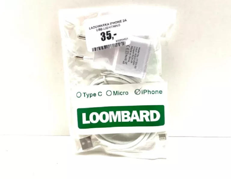ŁADOWARKA IPHONE 2A USB-LIGHTNING
