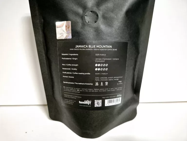 EKSKLUZYWNA KAWA ZIARNISTA JAMAICA BLUE 250G 100% ARABICA