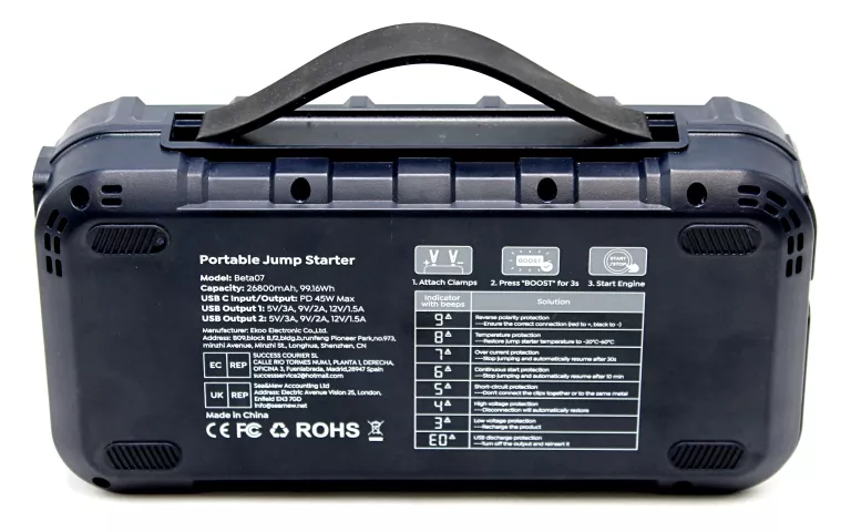 POWERBANK ROZRUCHOWY BUTURE PRO JUMPSTARTER BETA07