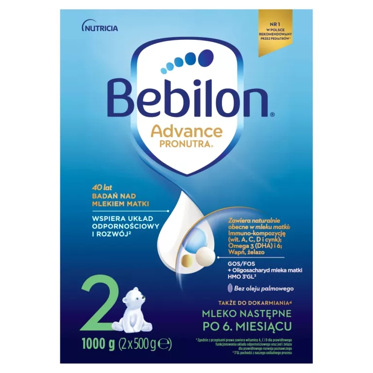 BEBILON 2 PRONUTRA ADVANCE PO 6. MIESIĄCU 1000 G
