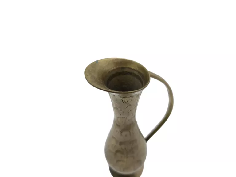 MOSIĘŻNY DZBANEK ZDOBIONY 18CM VINTAGE PRL