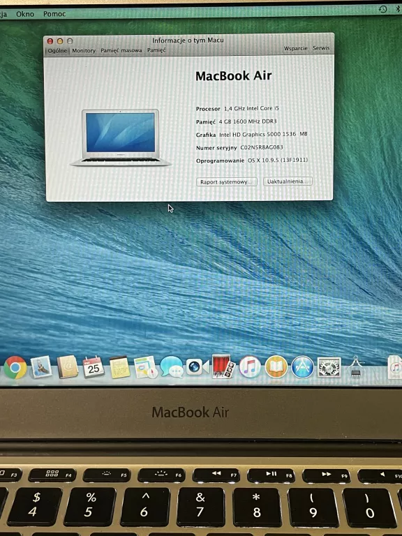 LAPTOP MACBOOK AIR 11 A1465 / 2014 / 4/128GB