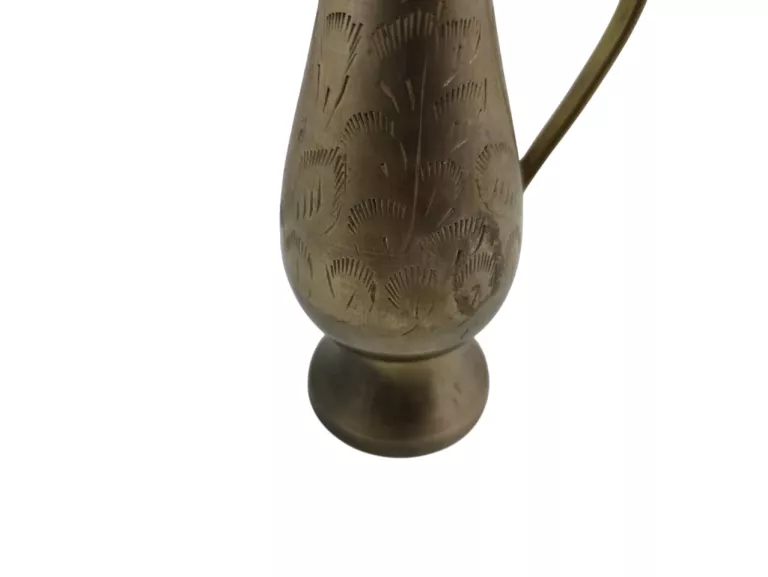 MOSIĘŻNY DZBANEK ZDOBIONY 18CM VINTAGE PRL